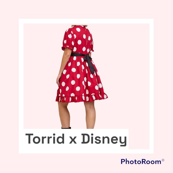BNWT Torrid x Disney Minnie Mouse Puff Dress - Picture 3 of 7